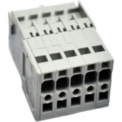 WAGO 769-605 X-COM 1-conductor male connectors; 4 mm<sup>2</sup>; Pin spacing 5 mm; 5-pole; 4.00 mm<sup>2</sup>; gray