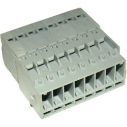 WAGO 769-608 X-COM 1-conductor male connector; 4 mm<sup>2</sup>; Pin spacing 5 mm; 8-pole; 4.00 mm<sup>2</sup>; gray