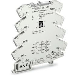 WAGO 857-423 JUMPFLEX® signal conditioner; signal splitter; with 2 configurable current outputs