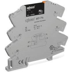 WAGO 857-714 Solid-state relay module; Nominal input voltage: 24V DC; Output voltage range: 24V AC 240V AC