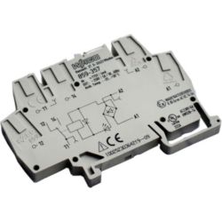 WAGO 859-357 Relay module; Nominal input voltage: 115VAC / 115VDC; 1 changeover contact; Red status indicator; Module width: 6mm; 2.50mm<sup>2</sup>; gray