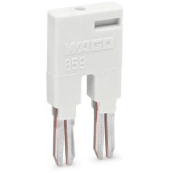 WAGO 859-402 Push-in type jumper bar; Light gray; Insulated; 18 A; 2-position