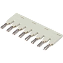 WAGO 859-408 Push-in type jumper bar; Light gray; Insulated; 18 A; 8-position