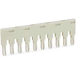 WAGO 859-410 Push-in type jumper bar; Light gray; Insulated; 18 A; 10-position