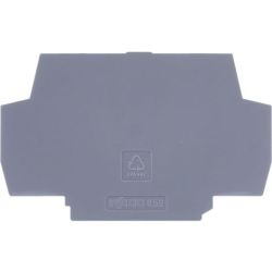 WAGO 859-525 End and intermediate plate; 1 mm thick; Gray