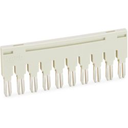 WAGO 870-410 Push-in type jumper bars; insulated; 10-way; Nominal current 18 A; light gray