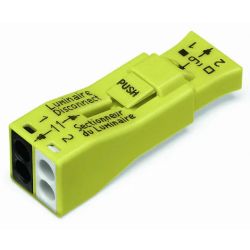 WAGO 873-902 Luminaire disconnect connector; 2-pole; yellow