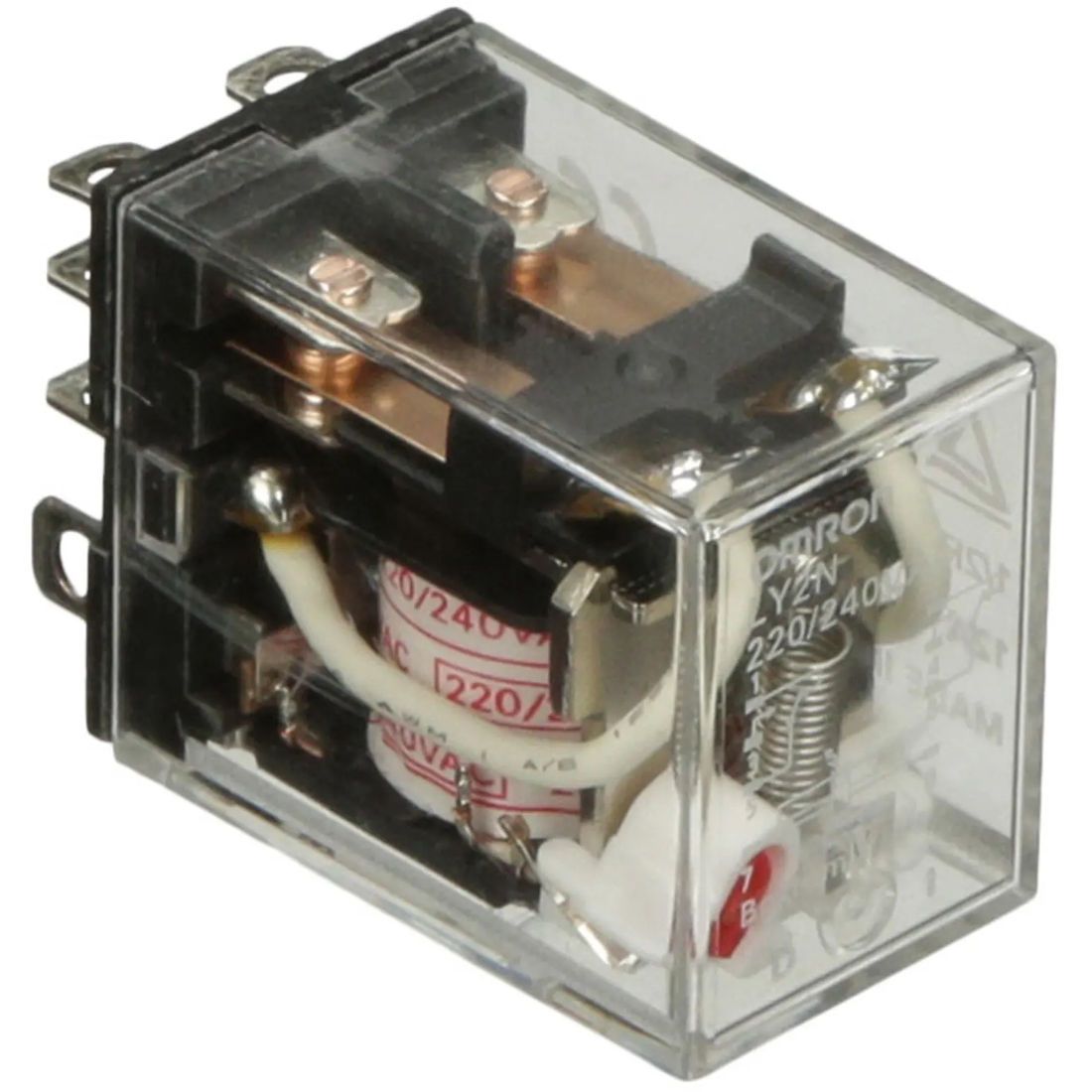 OMRON LY2Nリレー 24VDC 10個セット LY2N-AC220/240 Omron 2-Pole DPDT 10A Bi-Power Relays