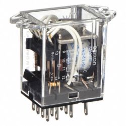Omron MY4F-AC110/120 4PDT Flange Mounting 110VAC-120VAC Miniature Power Relay MY(S) Series