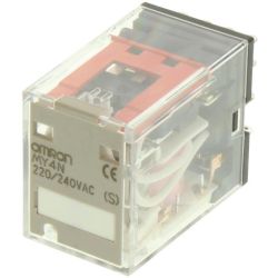 Omron MY4N AC220/240 (S) 4PDT with LED Indicator 220VAC-240VAC Miniature Power Relay MY(S) Series
