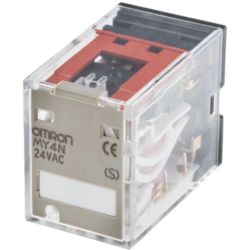 Omron MY4N AC24 (S) 4PDT with LED Indicator 24VAC Miniature Power Relay MY(S) Series