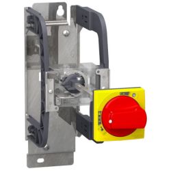 Square D LU9APN22 Mounting bracket kit with extended rotary handle, TeSys Ultra, IP54, red handle, with trip indication, for LUB