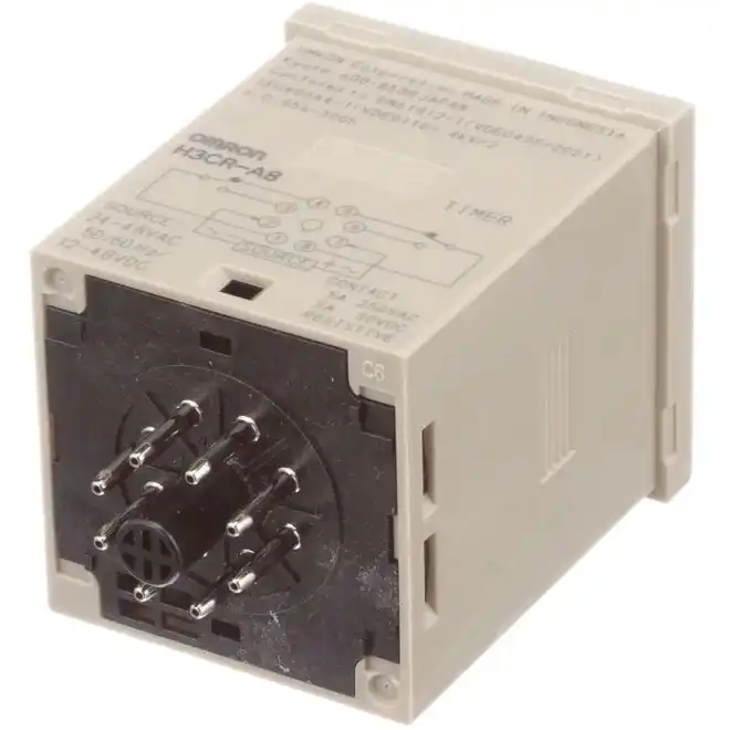 オムロン　タイマー　H3CR-A8 3台セット OMRON H3CR-A8 ELECTRIC TIMER LOT OF 2 C2H – Industrial