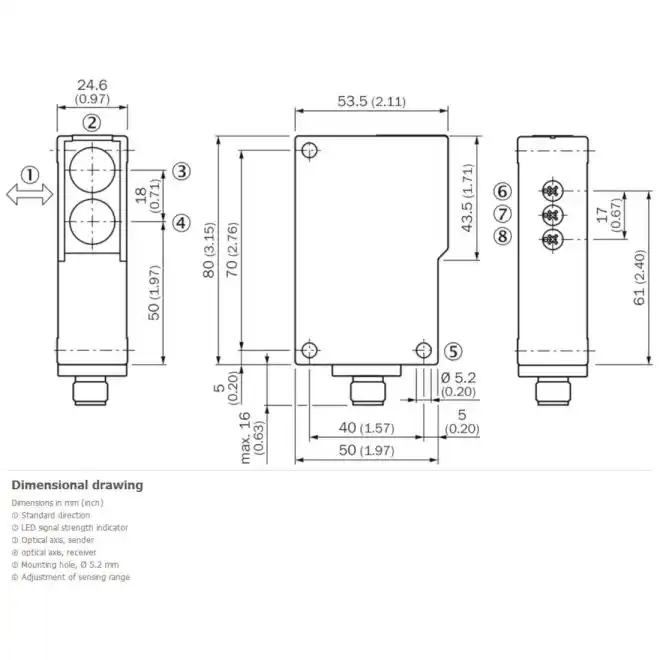 WT27-2R810 SICK 1016073 Photoelectric Proximity Sensors