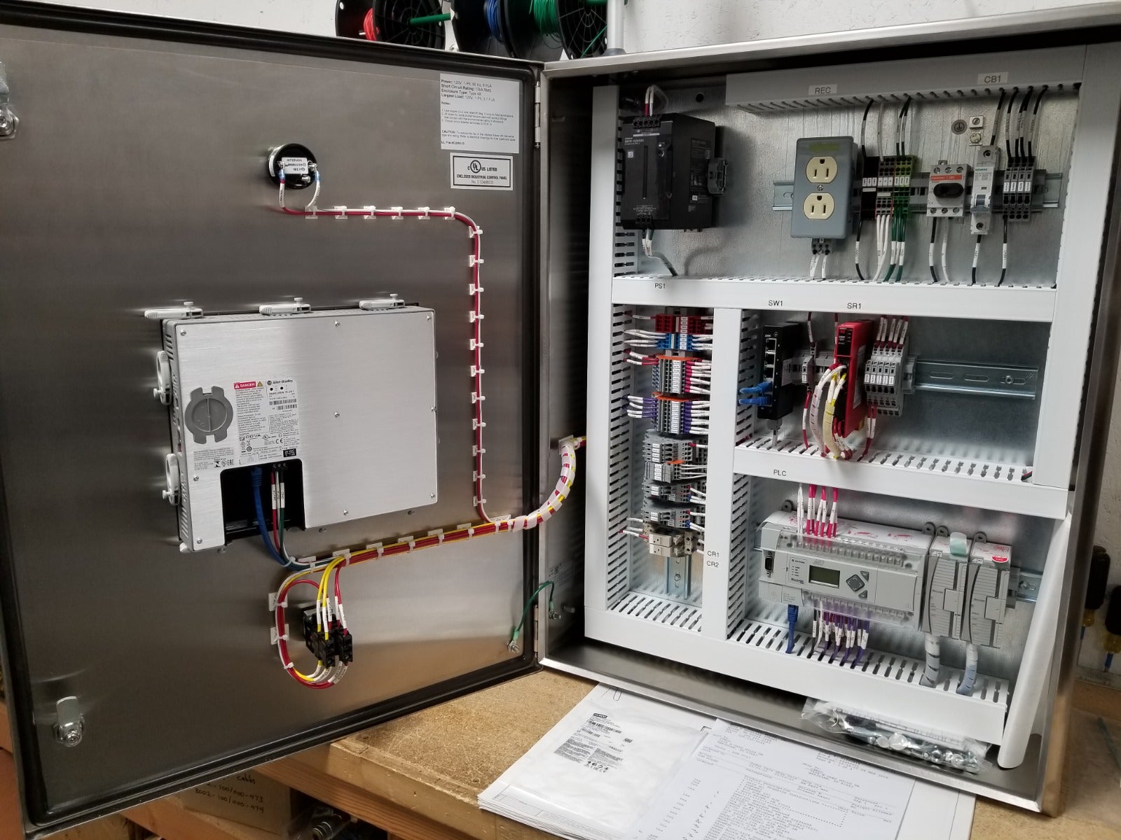 Panel with UL Labels